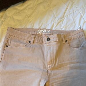 ONLY Blush Pink Denim Pants